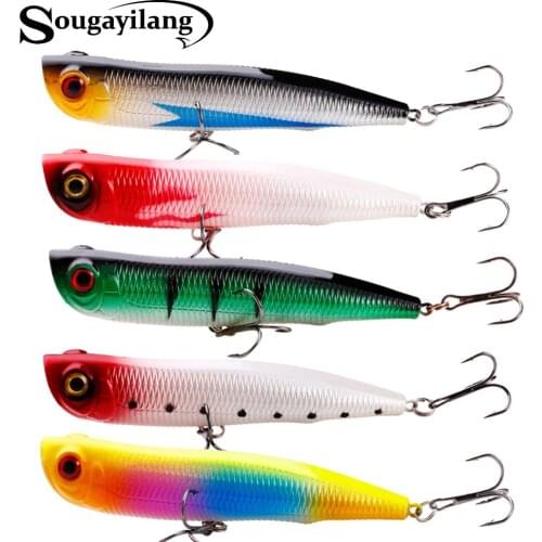 Sougayilang 5pcs Fishing Lure Fish Eyes Hard Lures Set Fishing Gear 16g 13.2cm Artificial Bait Fishing Tackle Pesca