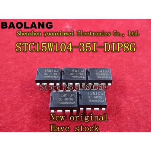 STC15W104-35I-DIP8G STC 15W104 35I-DIP8G STC15W104 35I DIP8 10pcs/lot