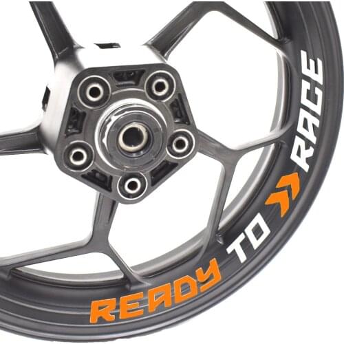 Universal Waterproof Motorcycle Wheel Rim Reflective Stickers Moto Auto Decal For KTM 525SX sx 65 85 125 150 250 450 525