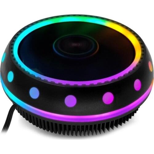 Universal Silent CPU Cooler LED Light Heatsink Cooling Fan for Desktop Computer High Efficiency Low Power Consumption Easy to In