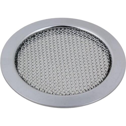 Yibuy 6cm Chrome Alloy Resonator Guitar Soundhole Cover Music Speaker Grille