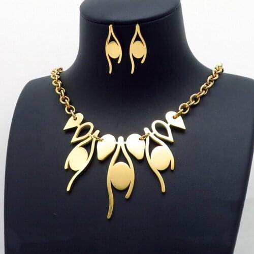 Jewelry Sets For Women European Fashion Party Geometry Jewelry Set Imitation Pearls Statement Necklace Costume Jewellery