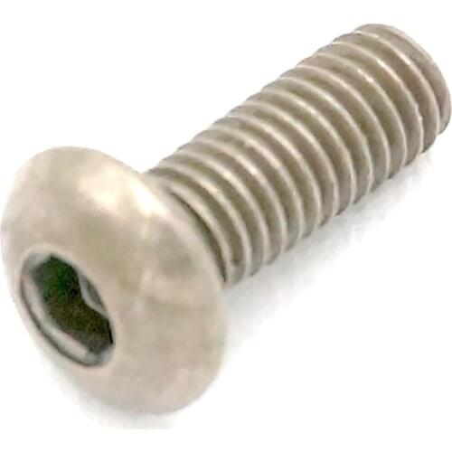 20pcs M3 x 8mm GR2 TA2 Pure Titanium Hex Socket Dome Cap Screw Bolt Anti Acid Corrosion