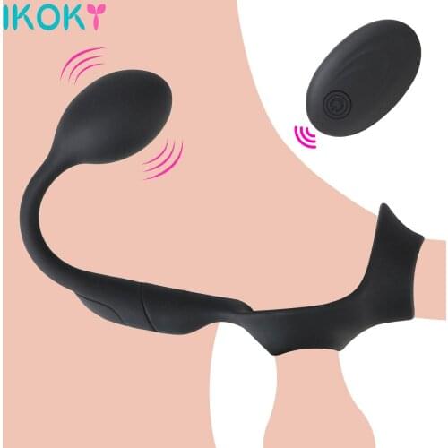 Anal Plug 10 Speed Delay Ejaculation Ring Butt Plug Toy For Men Adult Products Male Prostate Massager Prostate Stimulator