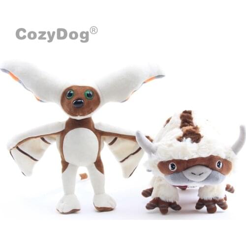 2 Pcs/Set Airbender Avatar APPA Stuffed Plush Doll Rare Winged Momo Stuffed Animals 30-40 cm Cool Gift Soft Toys