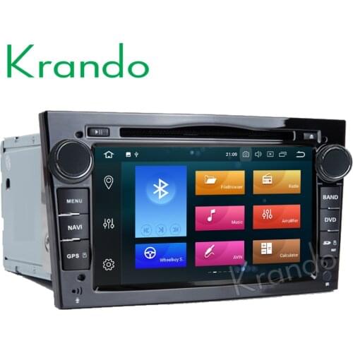 Krando Android 8.0 7'' car radio for OPEL Astra H Corsa Vivaro Meriva Zafira B Omega Tigra Quad player gps navigation