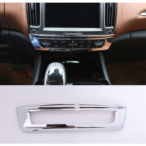 Car Accessories ABS Chrome Central Control Mode Key Box 1 pcs For For Maserati Levante 2016-2019
