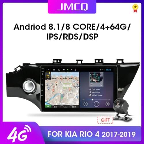 JMCQ 10.1" 2din Android 9.0 Car Radio Multimidia Video Player RDS DSP For KIA RIO 4 2016 2017 2018 2019 Navigation GPS Head Unit