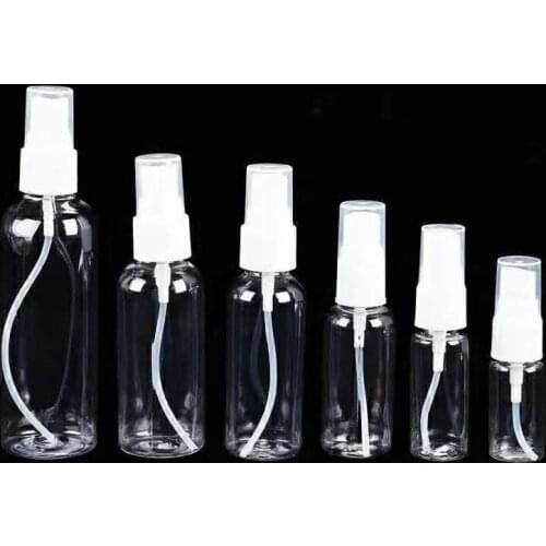 100ml Spray Bottle Fine Mist Plastic Liquid Containers Bottle Travel Bottles Set Spray Refillable Bottles for Cosmetic Makeup