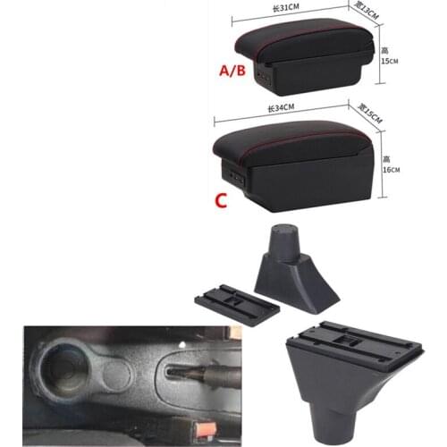 For Citroen C3 Picasso armrest box central Store content box USB C3 Picassoarmrests box