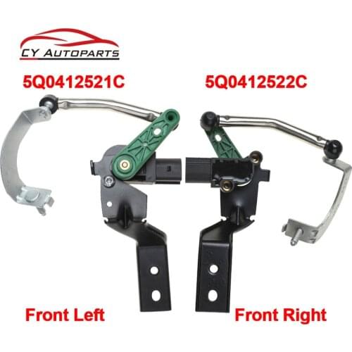 2PCS 5Q0412522C 5Q0412521C Front Left/Right Headlight Level Sensor For Audi Seat Skoda For VW Golf 7 VII Tiguan II 5NA New