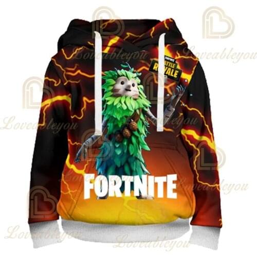 Battle Royale 3 To 14 Years Kids Hoodies 3D Fortnite Game Sweatshirt Boys Girls Harajuku Cartoon Jacket Tops Teen Clothes