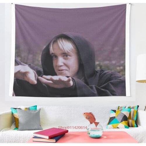 Draco malfoy tapestry Wall Tapestry Wall Hanging Wall Decor Bedspread Wall Art Coverlet Bedding Curtain Personalized Table