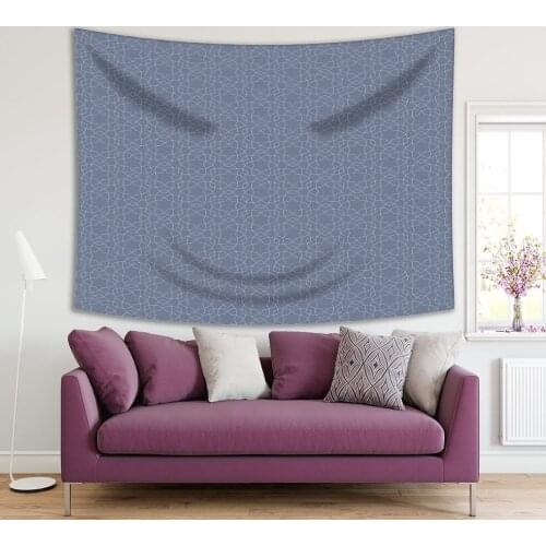 Tapestry Geometric Pattern Elegant Ornamental Shapes Modern Decorative Lines Printed