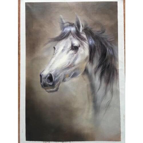 Handsome Animal Horse Canvas Painting Living Room Restaurant Interior Decoration Picture Wall Art Hand Painted Oil Painting