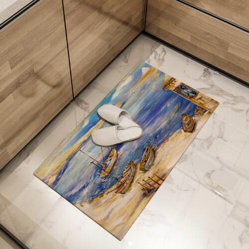 Oils Watercolours Floor Mat Yoga Area Rugs Large Living Room Bedroom Bathroom Decoration Carpets Painting Anti Slip Doormat