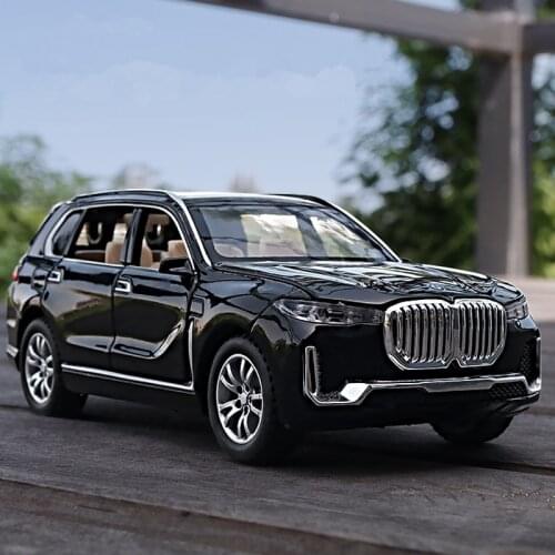 1:24 BMW X7 SUV Alloy Car Model Diecasts & Toy Vehicles Metal Toy Car Model Simulation Collection Sound and Light Childrens Gift