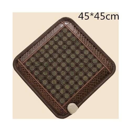 Jade net surface heating pad germanium stone mat ms tomalin ochre buffer office massage cushion