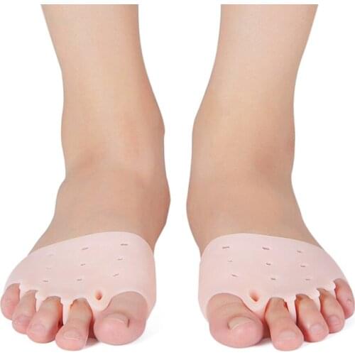 Toe Separator Correction Hallux Valgus Corrector 2 Pcs Silicone Orthopedic Hammer Separator Straightener Spreader Foot Care Tool