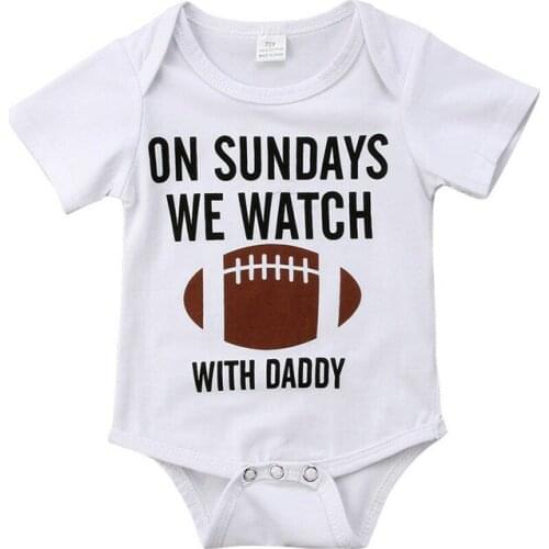 2019 New Newborn Toddler Baby Boy Clothes Bodysuit Tops Baseball Jumpsuit Outfit Baby Girl Clothes Cotton 0-18M