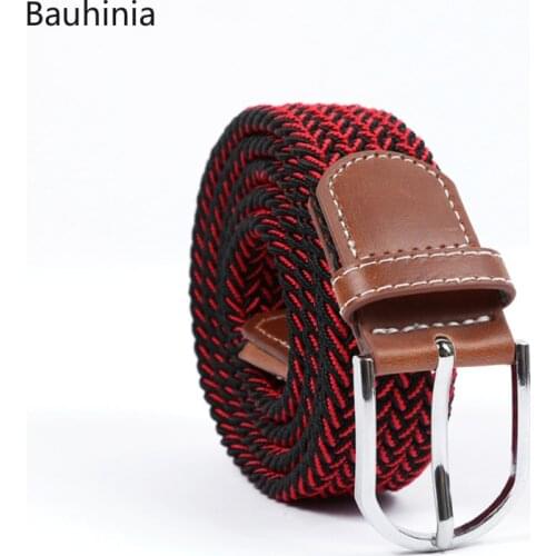 2021 New Korean Ladies/Mens Casual All-match Canvas Belt 107*3.3cm Fashion High Quality Elastic Pin Buckle Belt