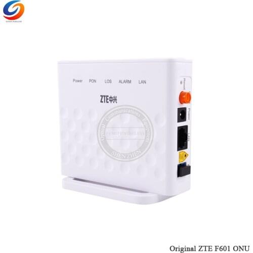 100% New 4pcs ONU GPON ONT ZTE F601 FTTH Fiber Modem 1GE Same function as HG8310M HG8010H No Adapter