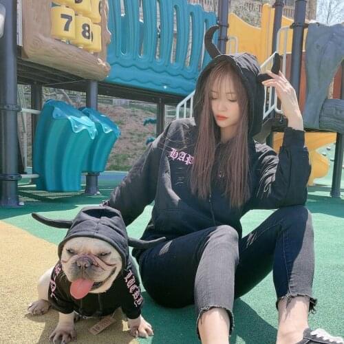 Dog Halloween Clothes For Small Medium Dogs Cute Pet Owner Parent-Child Dog Hoodies French Bulldog Coat New Yorkie Pug Costumes