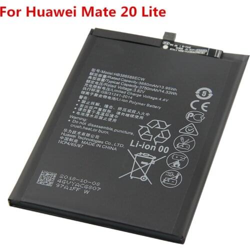 Mate20 Lite Original Battery For Huawei Mate 20 Lite 3650mAh HB386589ECW Replacement Lithium-ion Polymer Battery Repair Parts