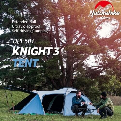 Naturehike Camping Tent Outdoor Double Layer One room one hall Self-driving Family Hiking Tent Waterproof Picnic Travel Tent