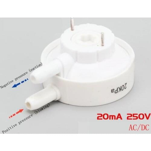 Vacuum pressure switch adjustable air pressure switch negative pressure switch for vacuum cleaner NO AC/DC universal double-port