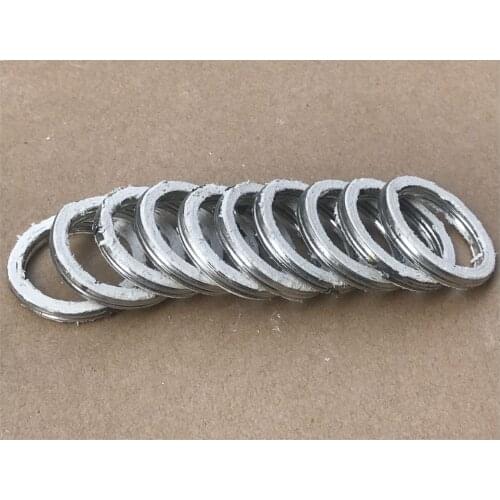 10pcs 33.5x25.5x5 exhaust pipe muffler gasket for ATV mower generator motorcycle