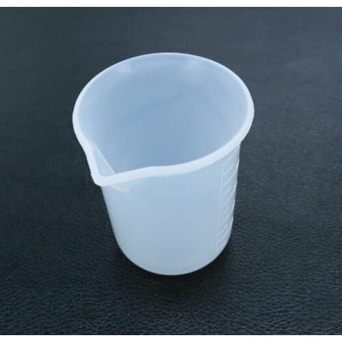 NOT AS LONG New Crystal Epoxy Disposable Silicone Measuring Cup DIY Production Tool High Transparency Scale Outside 100mlml