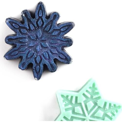 Soap Silicone Molds Snownflake Shape Handmade Soap Making Moulds