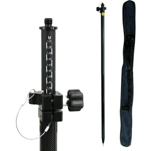 Carbon Fibre Pole 2.5M for GNSS, GPS RTK Surveying, Total Station Prism, Survey