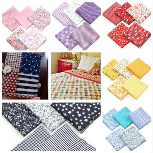 5 pieces of 50x50cm cloth fabric cotton handmade DIY sewing garment fabric sewing accessories design fabric needle thread felt
