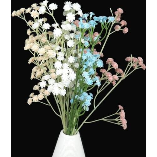 Artificial flowers branch plastic 62cm Gypsophila DIY fake flower bouquet decorative plant for floral home office wedding decor
