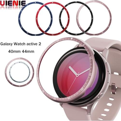 Bezel Ring For Samsung Galaxy Watch active 2 40mm 44mm protector Cover Sport Adhesive Metal bumper Accessories active 2 40/44mm