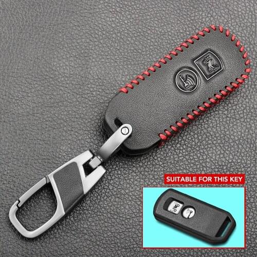 Protective Leather Key Case For Honda X ADV SH 300 150 125 Forza 300 125 PCX150 2018 Motorcycle Scooter 2 Button Smart Key