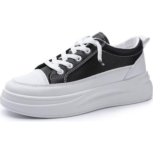 2021 Fashion Sneakers Women Shoes Young Ladies Casual Shoes Female Brand Woman White Shoes Thick Sole 3cm Zapatillas Nike Mujer