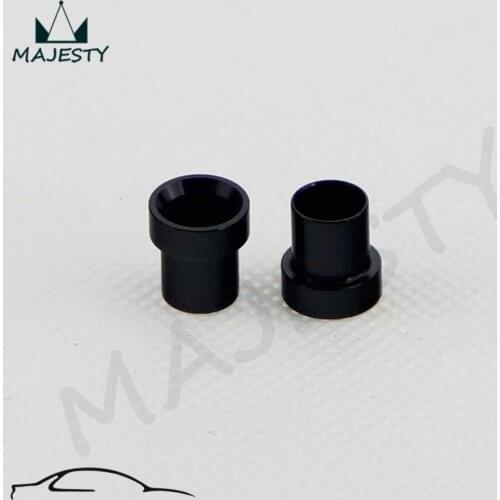 2pcs 4AN Aluminum Tube Sleeve Fittings tube size 1/4'' Tube Sleeves -AN4 Black