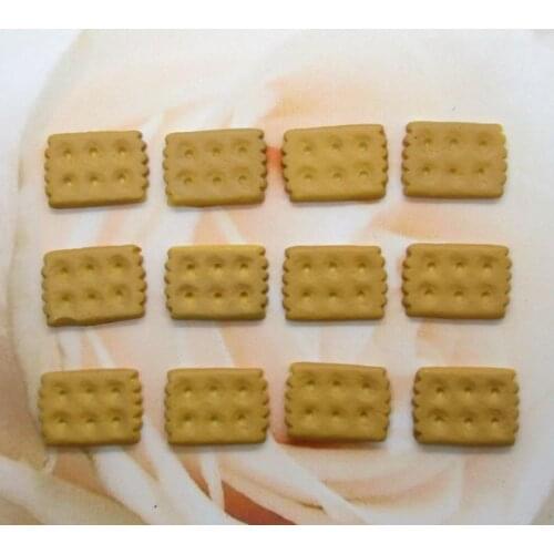 20Pcs Resin Coffee Chocolate Cookies Crafts Flatback Cabochon Scrapbooking Decorations Fit Hair Clips Embellishments Beads Diy