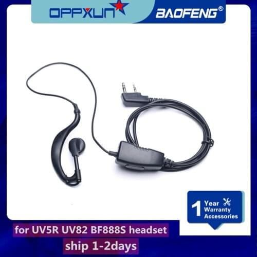 2021 New Wholesale PTT Headphones For Kenwood Tk3107 Tk3207 Baofeng CB Radios Uv-5r Gt-3 Puxing Quansheng Dropshipping
