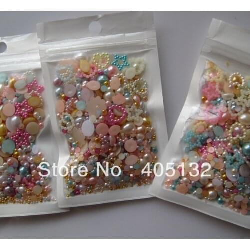 #87 mix bag 20g/bag All Mix Pearls Nail Art Decoration Nail Art Mix Decoration Super Deal