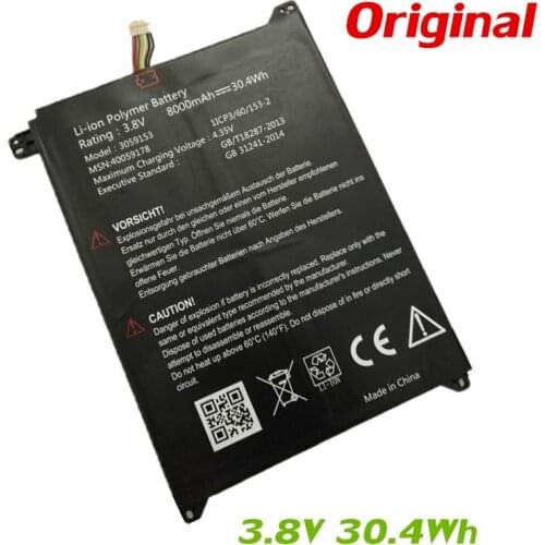 7XINbox 3.8V 30.4Wh 8000mAh Original 3059153 Laptop Battery For Lenovo 40059178 1ICP3/60/153-2 Series Tablet