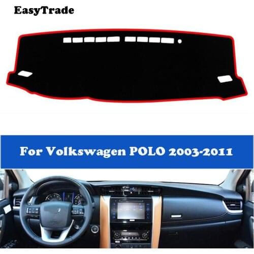 For Volkswagen VW POLO 2003-2011 Accessories Car Dashboard Cover Dash Mat Pad Non-slip Sun Shade Pad Carpet