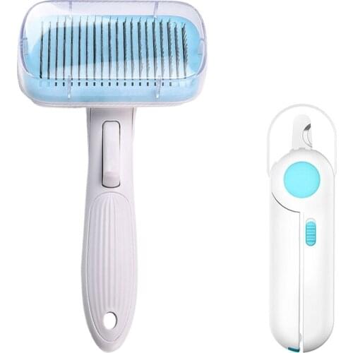 Free Gift Dog Cat Nail Clippers With Nail File Flishlight Anti-spatter Non-slip Sharp Cat Clippers Claw Pet Grooming Tools