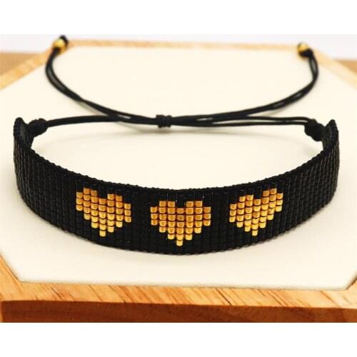 ZHONGVI MIYUKI new Heart Bracelet Women Love Jewelry Pulseras Mujer Moda 2020 Cuff Bracelets Hadndmade Beads Women fashion gift