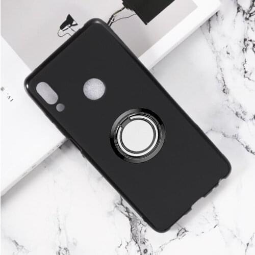 For Lenovo K5 Pro Back Ring Holder Bracket Phone Case Cover Phone TPU Soft Silicone Cases for Lenovo K5 Pro 5.99"