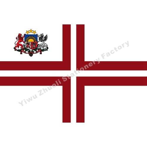Latvia Prime Minister Flag 150X90cm (3x5FT) 120g 100D Polyester Double Stitched High Quality Banner Free Shipping