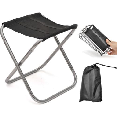 Quality Outdoor Foldable Fishing Chair Ultra Light Weight Portable Folding Camping Aluminum Alloy Picnic Fishing Chair with Bag